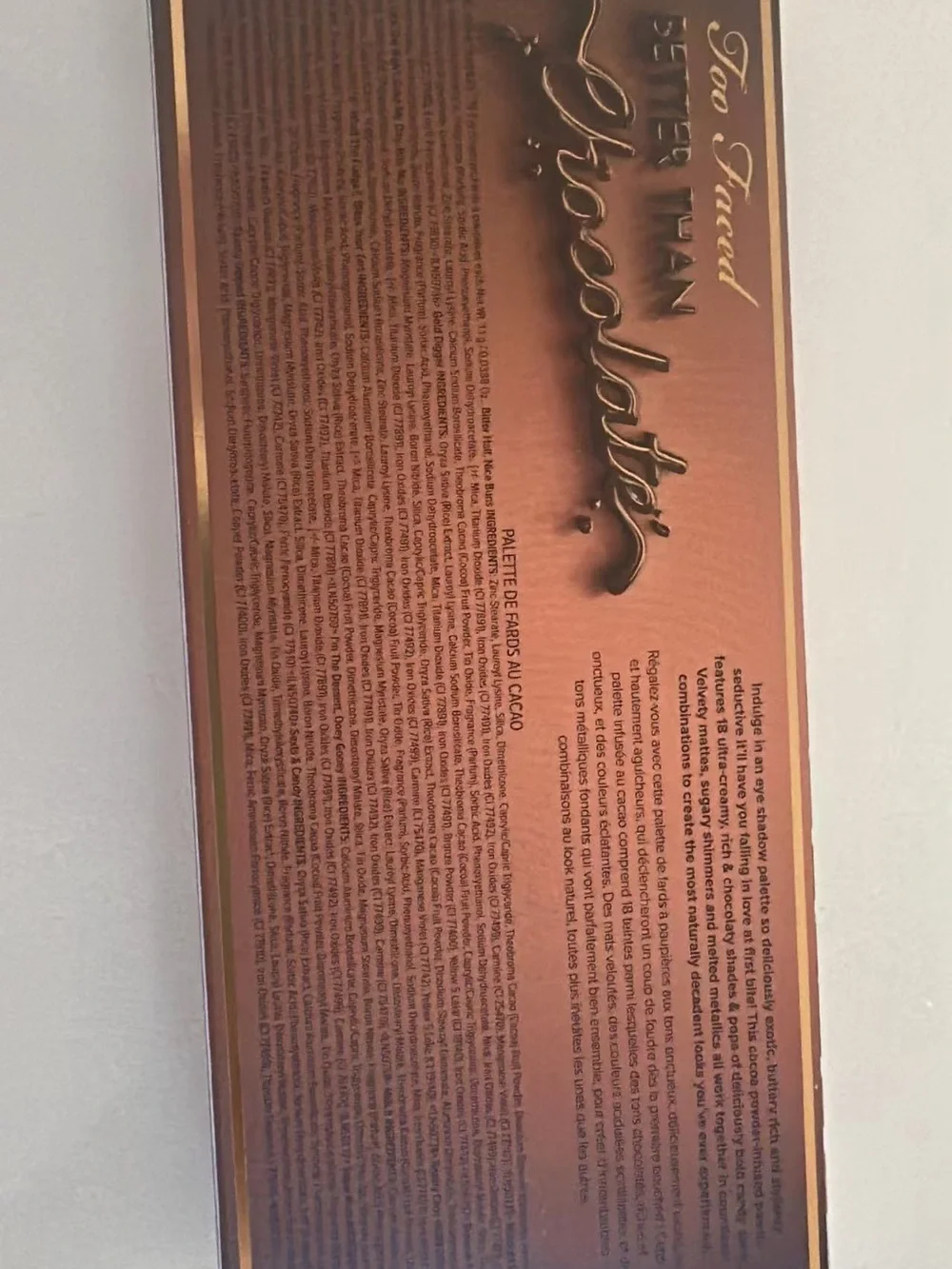 Too Faced Bronze Metallic Eyeshadow Palette
